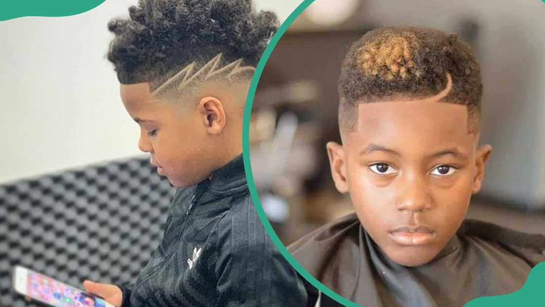 Twisted sponge haircut for children