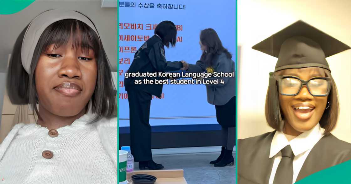 Nigerian lady in Korea emerges as best student in Korean language