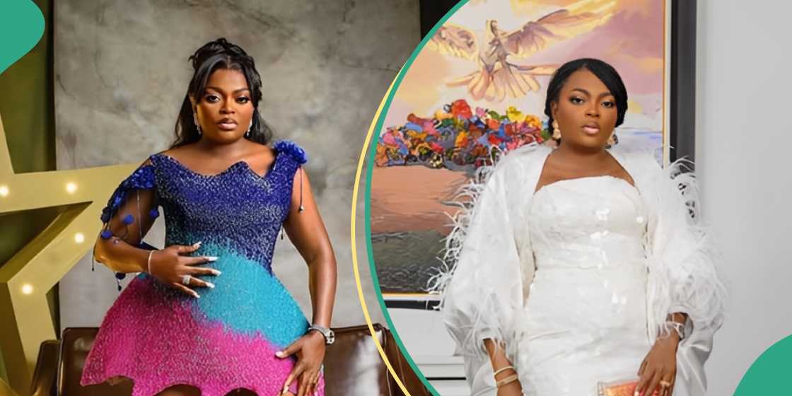 Nollywood actress Funke Akindele reacts to billionaire claims, celebrates blockbuster film Behind the Scenes grossing ₦2.4 billion, fans praise her humility online.