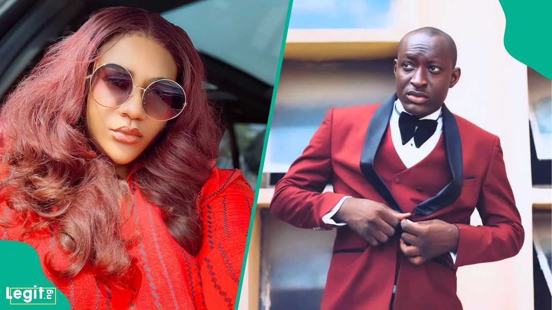Carter Efe and his new girlfriend face confrontation from Nkechi Blessing in Lagos Carter Efe and his new girlfriend face confrontation from Nkechi Blessing in Lagos