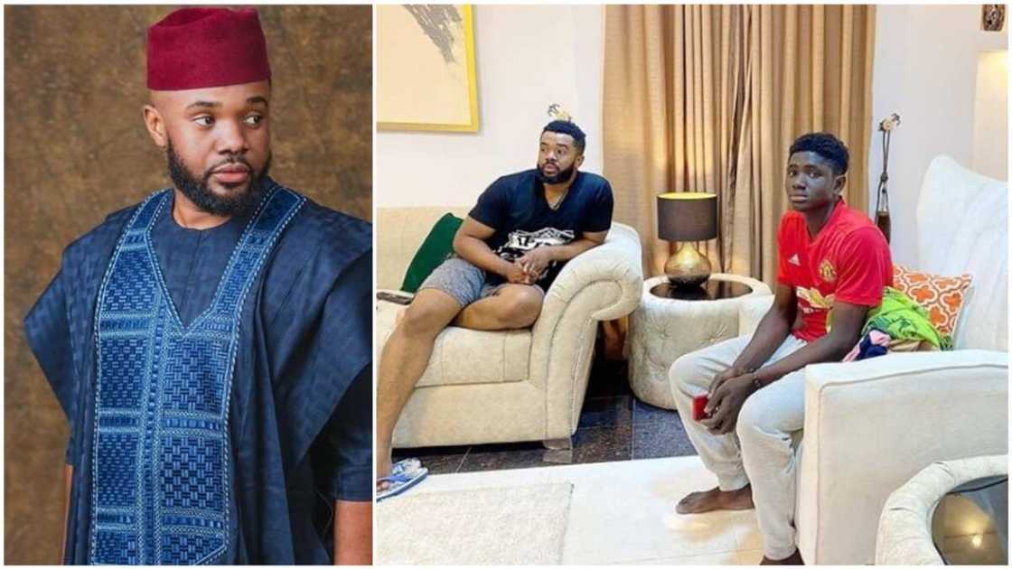 Williams Uchemba adopts a teenage son, to sponsor his education (photo) Williams Uchemba adopts a teenage son, to sponsor his education (photo)