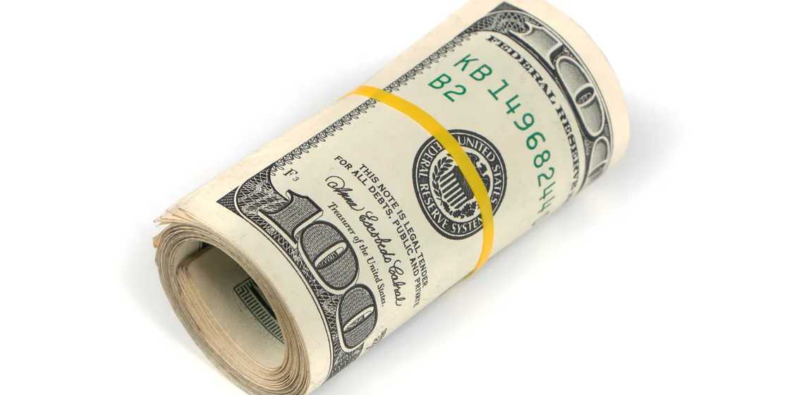 A roll of money A roll of money