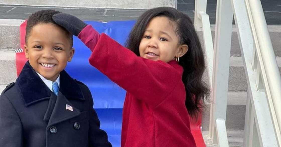 Adorable kids go viral after recreating Michelle Obama's funky inauguration outfit Adorable kids go viral after recreating Michelle Obama's funky inauguration outfit