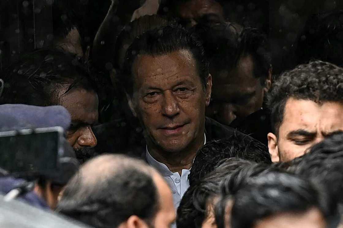 Khan's court appearance is the latest twist in months of political wrangling that began when he was ousted by a vote of no confidence in the national assembly in April