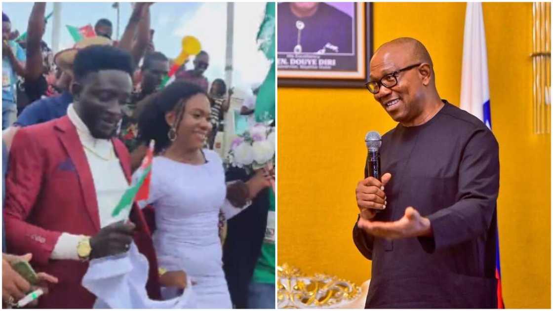 Newly-Wedded Couple/Peter Obi Street Rally/Abuja Newly-Wedded Couple/Peter Obi Street Rally/Abuja