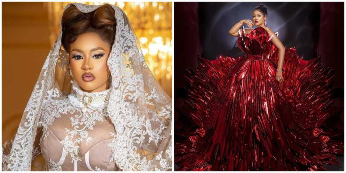 BBNaija Phyna rocks different outfits for birthday shoot