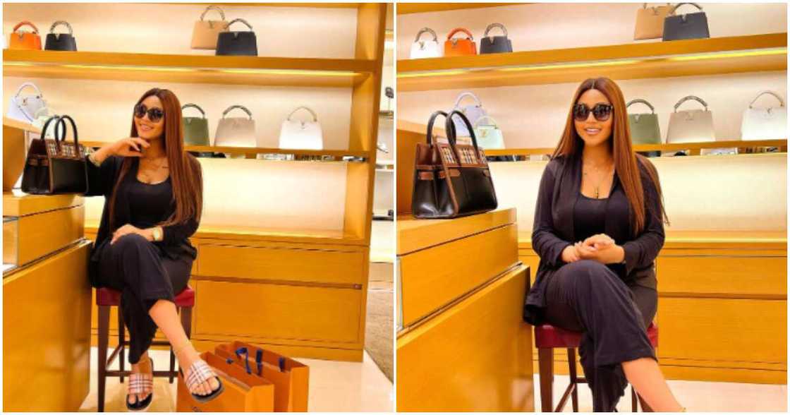 Photos of Regina Daniels out shopping weeks after giving birth Photos of Regina Daniels out shopping weeks after giving birth