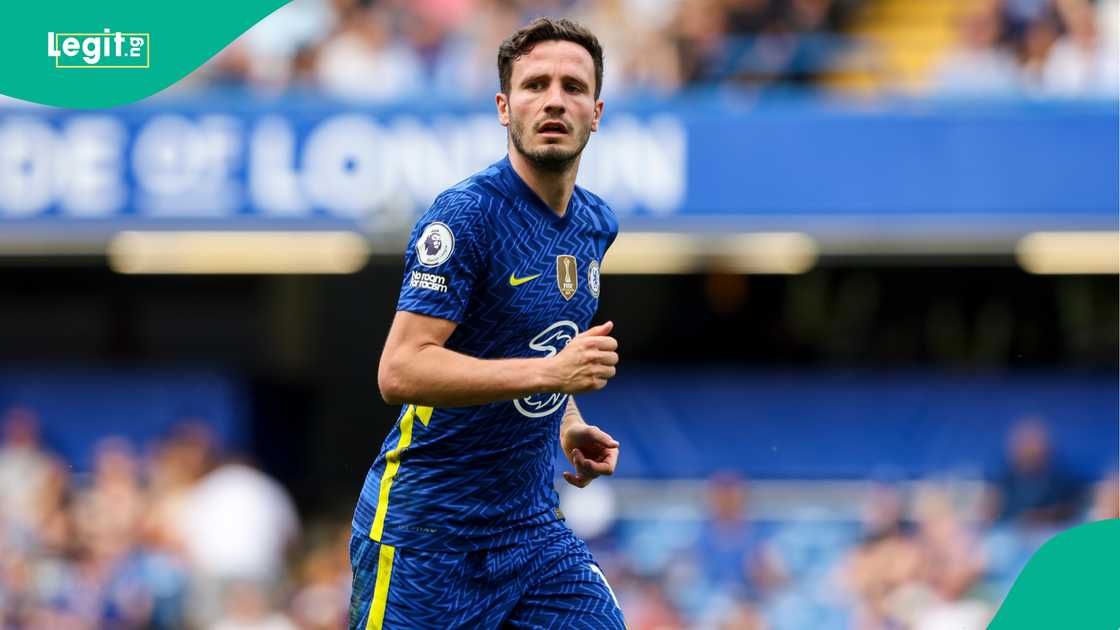 Saul Niguez, Saul Niguez during his loan spell at Chelsea, Saul Niguez playing against Watford, Saul Niguez playing at Stamford Bridge, Premier League.