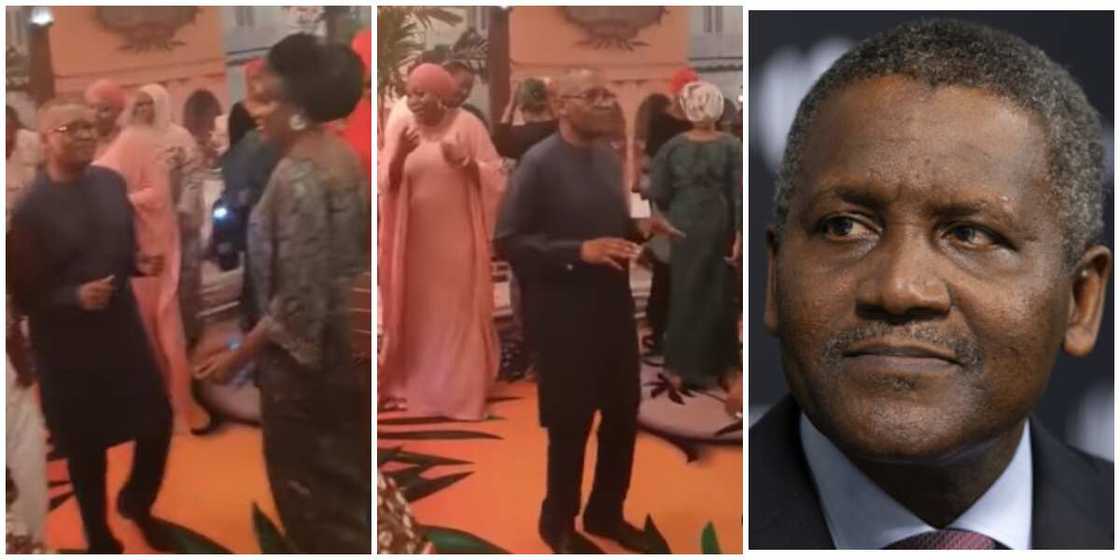 Dangote spotted dancing at event in viral video, his dance moves leaves Nigerians gushing Dangote spotted dancing at event in viral video, his dance moves leaves Nigerians gushing