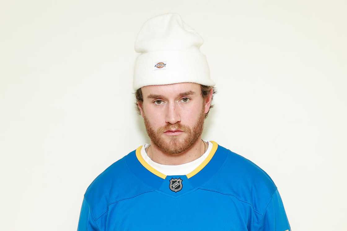 West Wilson poses at the Dotdash Meredith Auditorium West Wilson poses at the Dotdash Meredith Auditorium