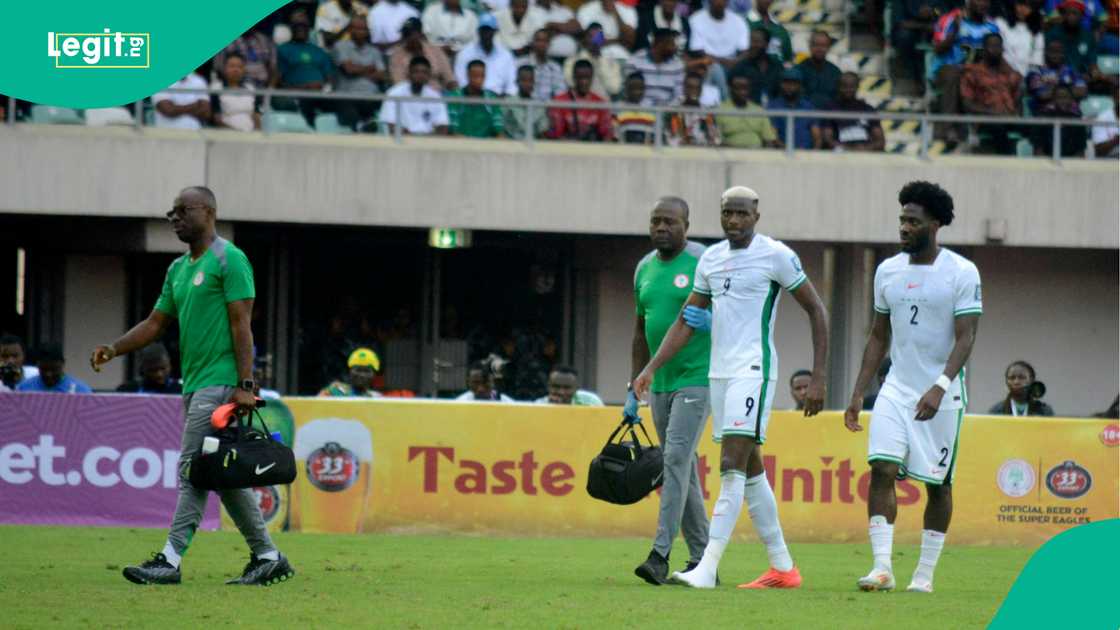 Victor Osimhen, Ola Aina, Super Eagles, Nigeria, Godswill Akpabio International Stadium, Uyo Victor Osimhen, Ola Aina, Super Eagles, Nigeria, Godswill Akpabio International Stadium, Uyo