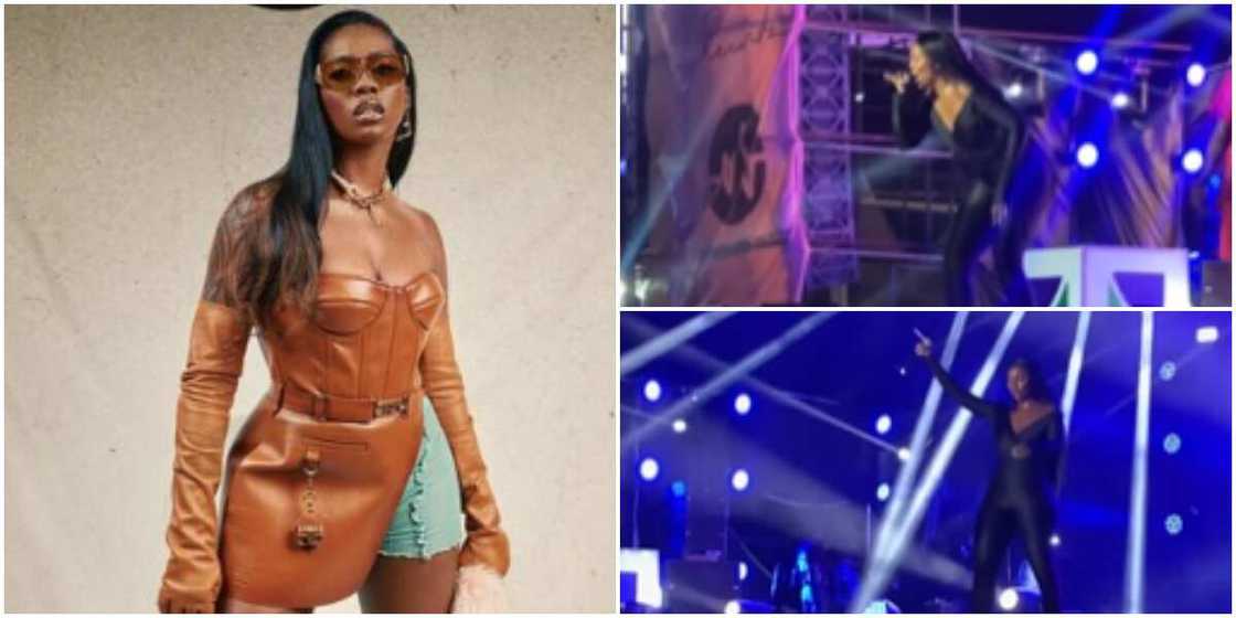 Tiwa Savage on stage Tiwa Savage on stage