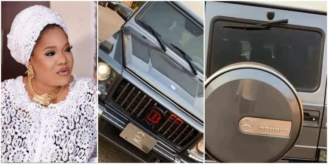 Actress Toyin Abraham splurges millions on Mercedes Benz Brabus Actress Toyin Abraham splurges millions on Mercedes Benz Brabus