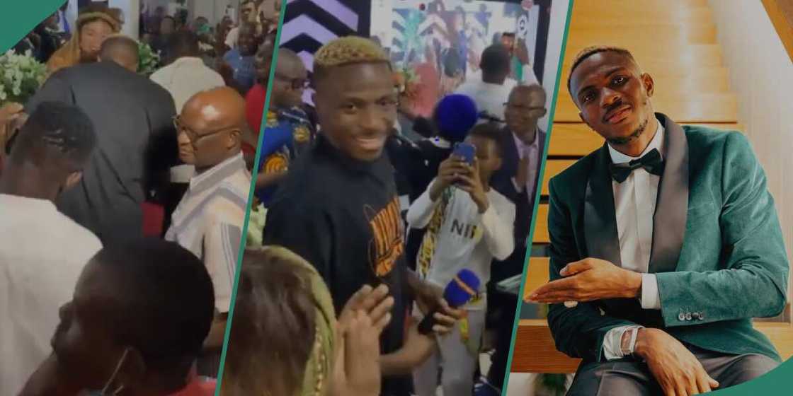 Victor Osimhen at a church in Lagos. Victor Osimhen at a church in Lagos.