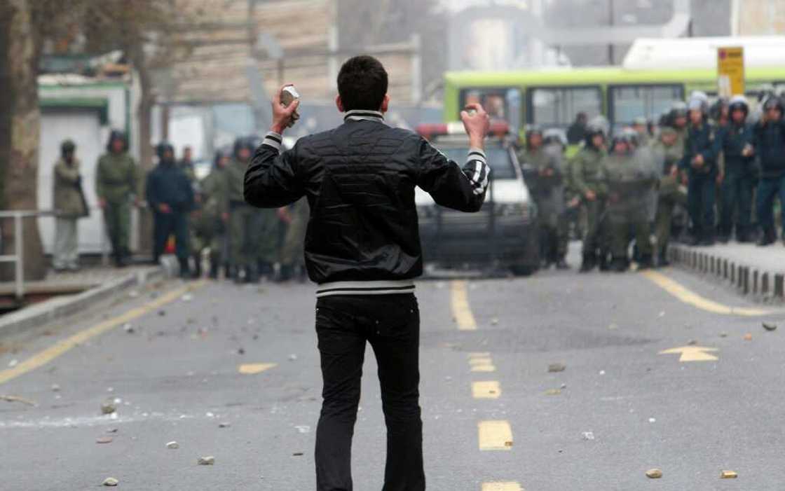 The November 2019 protests in Iran were sparked by a sudden fuel price hike The November 2019 protests in Iran were sparked by a sudden fuel price hike
