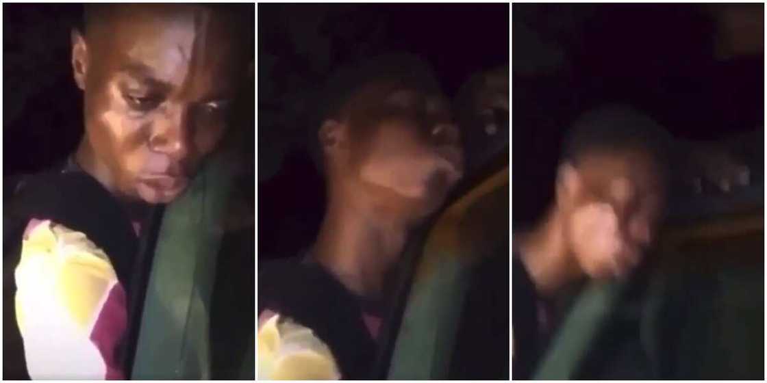 Nigerians react to video of young man crying like a baby after being heartbroken