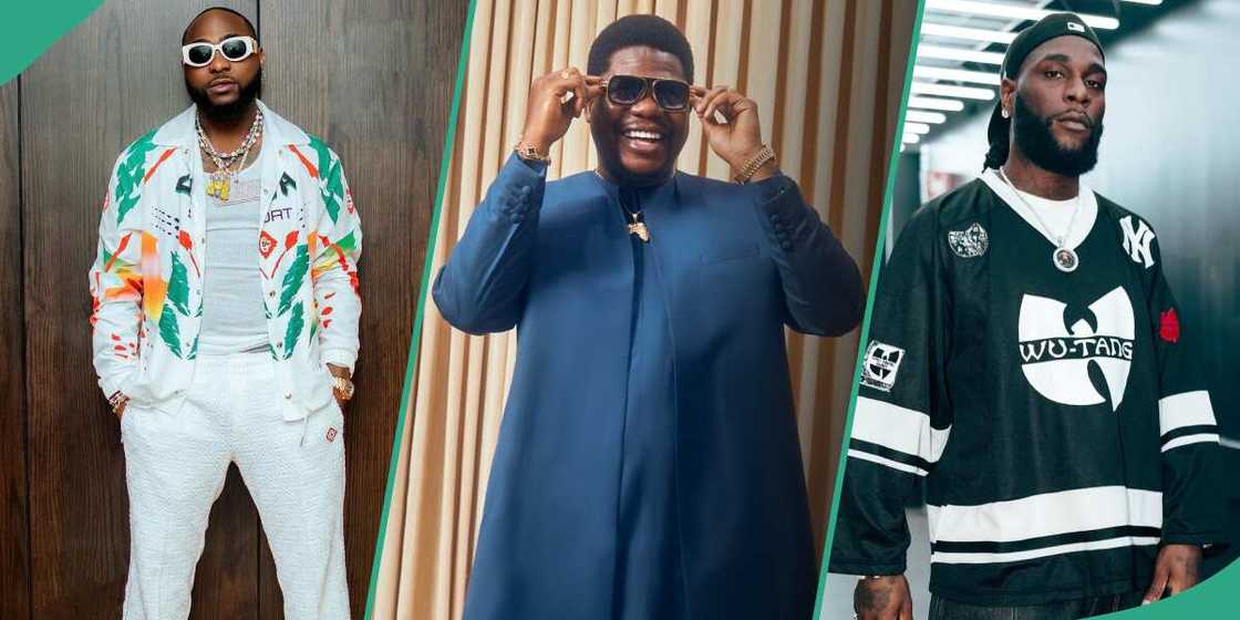 Mr Macaroni slams Davido fan who called him out over Burna Boy's recent comments Mr Macaroni slams Davido fan who called him out over Burna Boy's recent comments