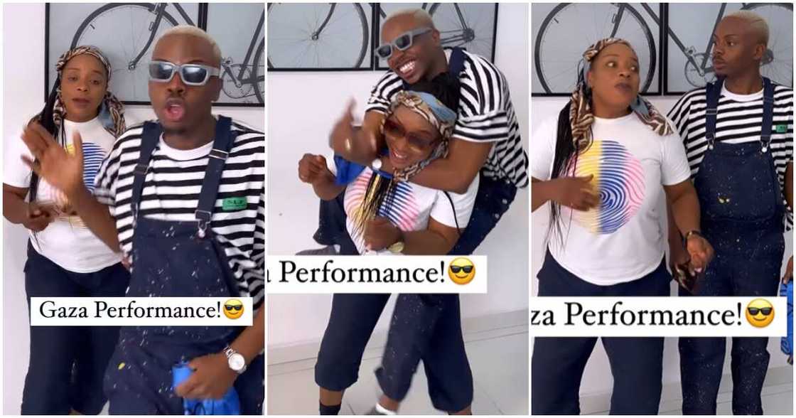 Enioluwa and mum, Enioluwa dances with mum on Olamide's Gaza