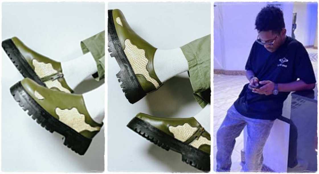 Photos of a beautiful shoe made by a Nigerian man. Photos of a beautiful shoe made by a Nigerian man.