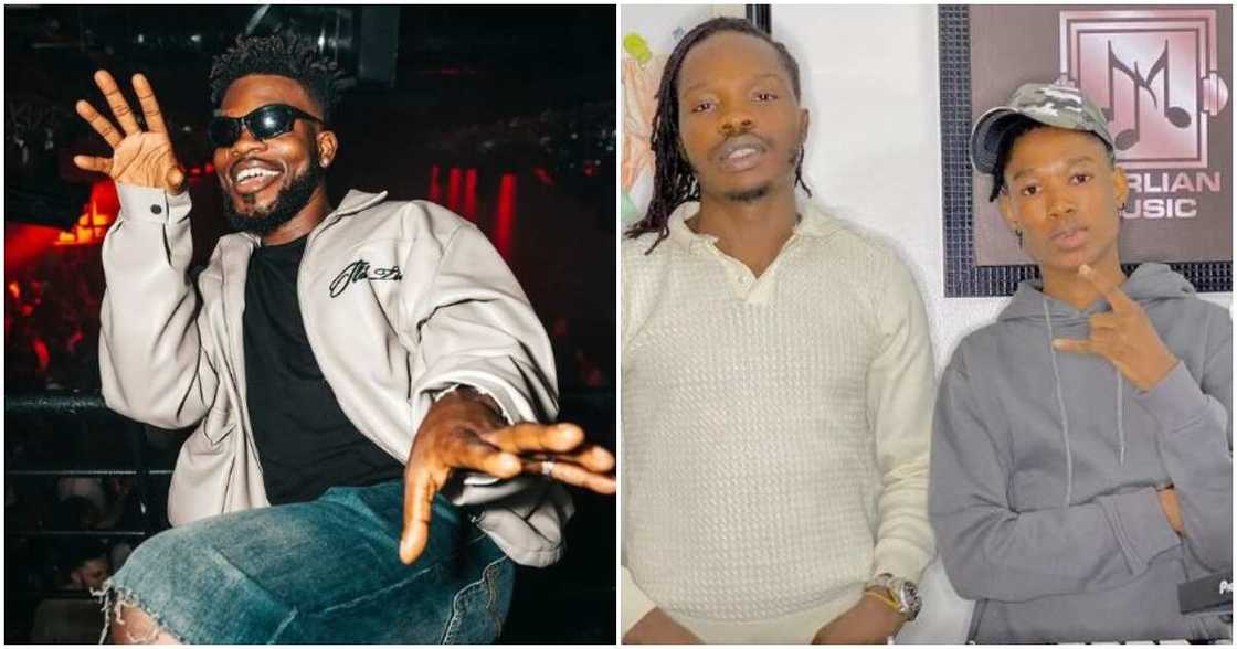 Skit maker Broda Shaggi with Naira Marley and DJ Splash Skit maker Broda Shaggi with Naira Marley and DJ Splash