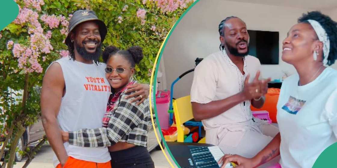 Simi and Adekunle Gold sing in sweet video. Simi and Adekunle Gold sing in sweet video.