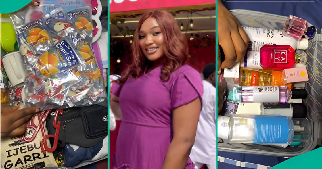 Lady shows essential items she packed for NYSC orientation camp Lady shows essential items she packed for NYSC orientation camp