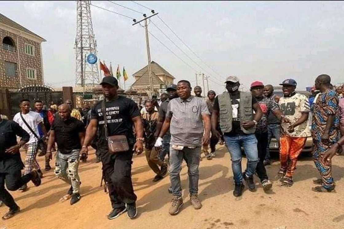 Don't hold rally here for now, Aseyin of Iseyinland tells Igboho, other Yoruba Nation agitators Don't hold rally here for now, Aseyin of Iseyinland tells Igboho, other Yoruba Nation agitators