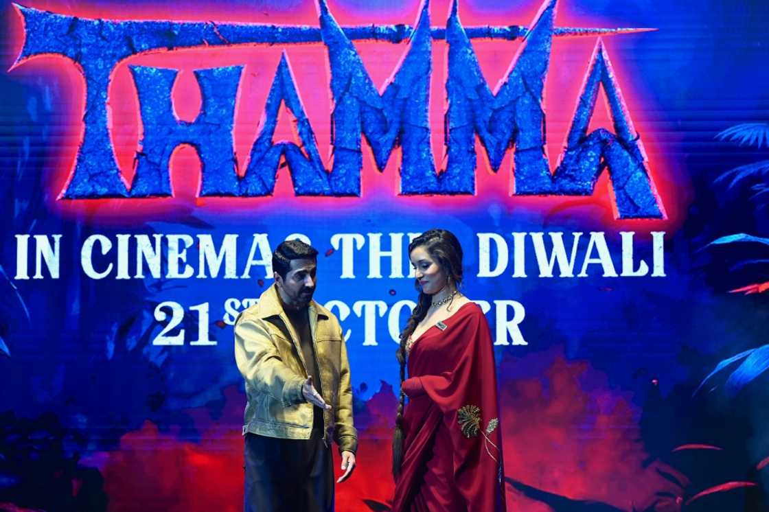 Bollywood actors Ayushmann Khurrana and Shraddha Kapoor attend the trailer launch of their Hindi-language romantic comedy horror film 'Thamma' Bollywood actors Ayushmann Khurrana and Shraddha Kapoor attend the trailer launch of their Hindi-language romantic comedy horror film 'Thamma'
