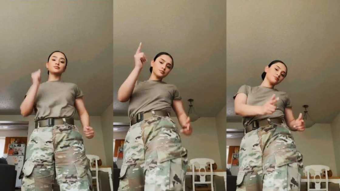 Elegant soldiers dance passionately Elegant soldiers dance passionately