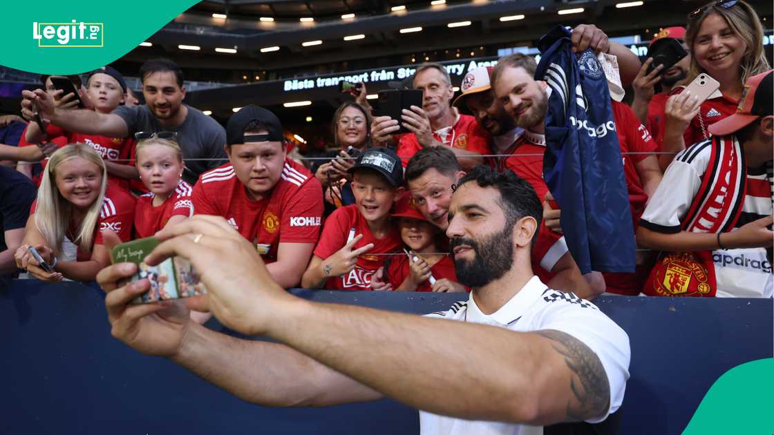 Ruben Amorim, Manchester United, Leeds United, Strawberry Arena, Solna, Sweden.