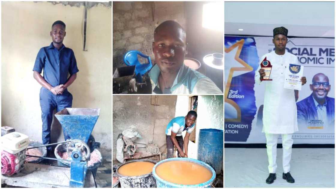 Young man suspends going to school to focus on his pap-making business, gives reasons Young man suspends going to school to focus on his pap-making business, gives reasons