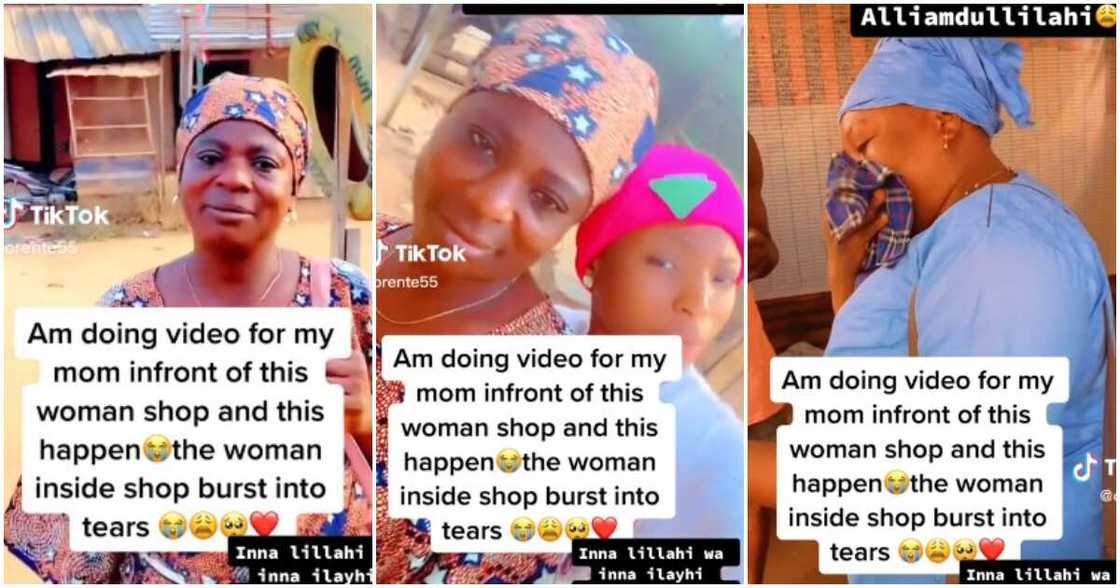Woman weeps, lady makes video with her mum Woman weeps, lady makes video with her mum