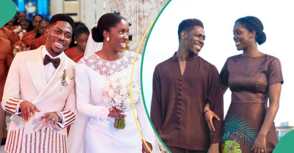 Moses Bliss and wife Maire celebrate 1st wedding anniversary.