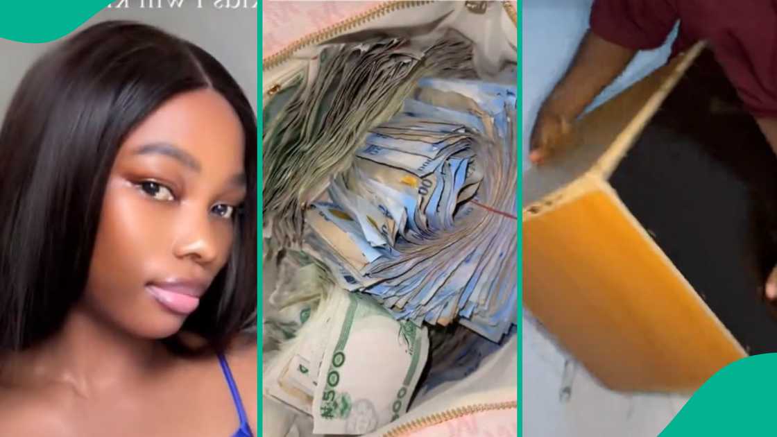 Nigerian lady excited as she breaks her piggy box. Nigerian lady excited as she breaks her piggy box.