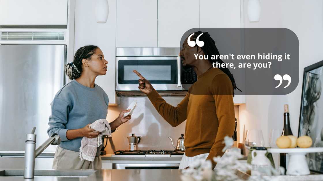 A couple arguing A couple arguing