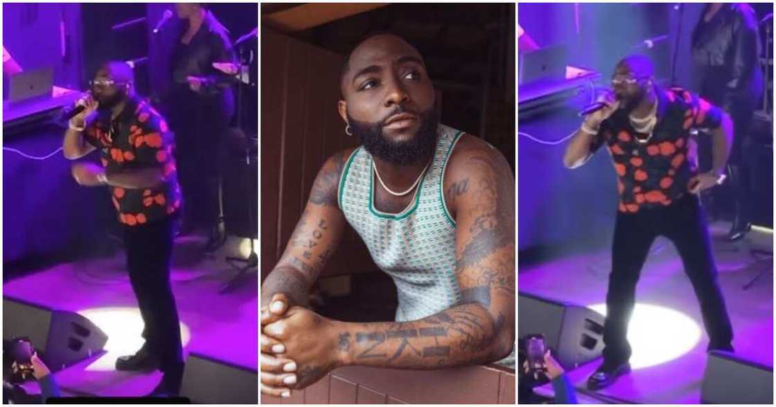 Photos of Davido whining waist