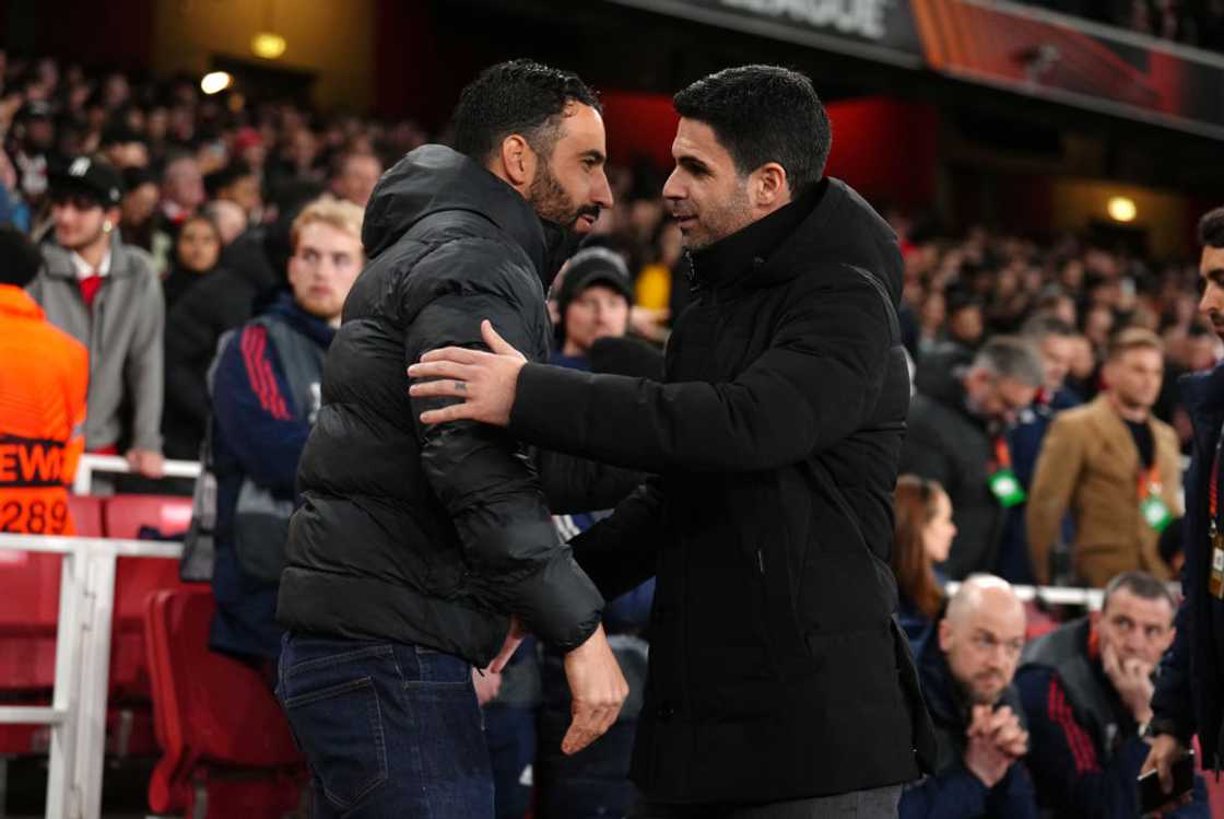 Ruben Amorim, Mikel Arteta, Arsenal vs Manchester United Ruben Amorim, Mikel Arteta, Arsenal vs Manchester United