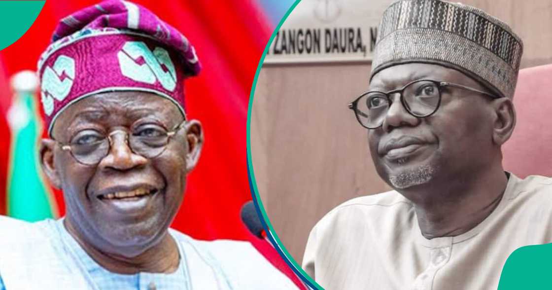 Bola Tinubu da Sanata Sani Musa.