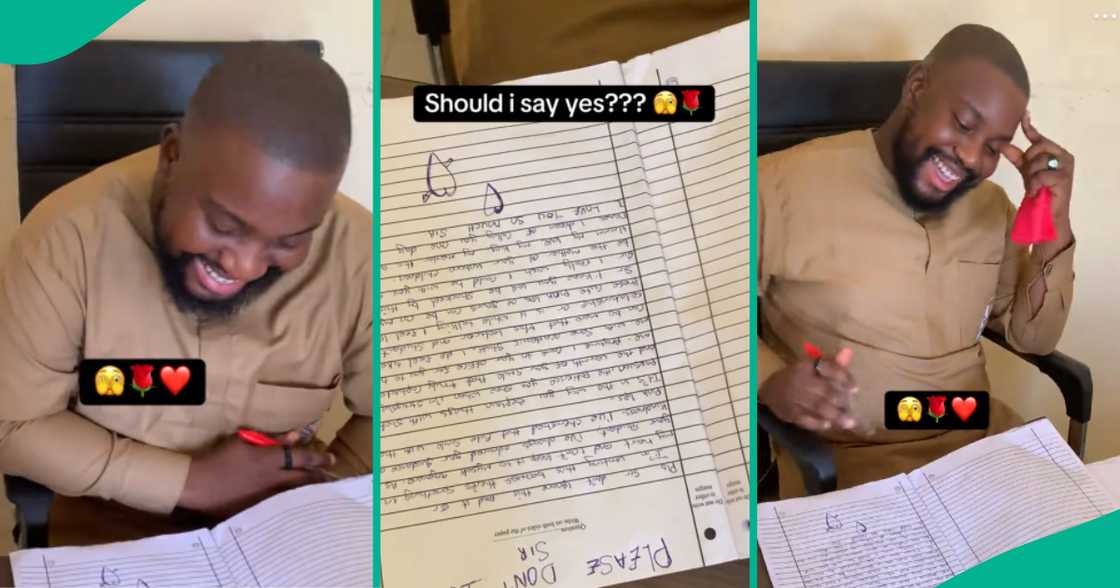 Federal University Oye-Ekiti lecturer thrilled to find love letter while marking student's exam script Federal University Oye-Ekiti lecturer thrilled to find love letter while marking student's exam script
