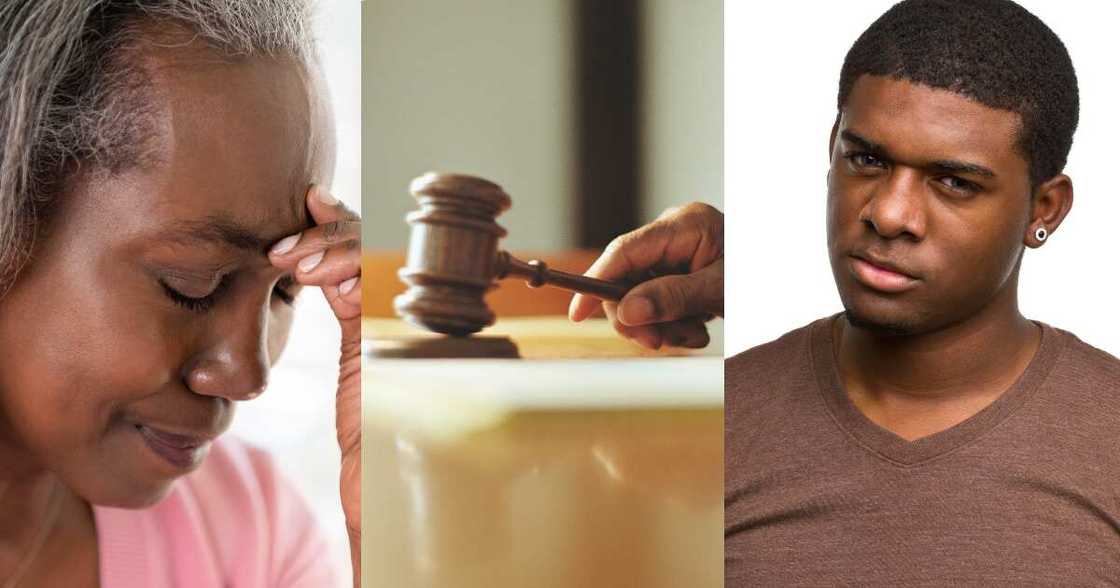 Young man drags his mother to court Young man drags his mother to court