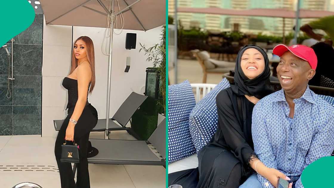 Lady prayed for Regina Daniels during Hallelujah challenge. Lady prayed for Regina Daniels during Hallelujah challenge.