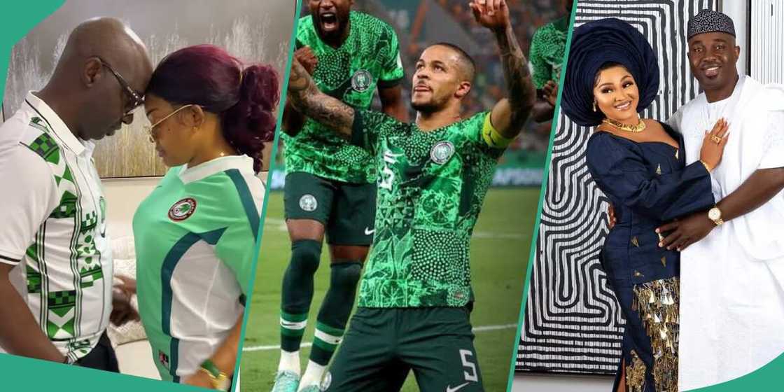 Mercy Aigbe and husband gear up for AFCON 2023 final Mercy Aigbe and husband gear up for AFCON 2023 final