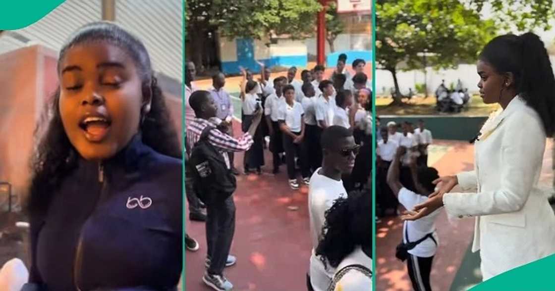 Jarvis causes commotion as she visits school in Sierra Leone Jarvis causes commotion as she visits school in Sierra Leone