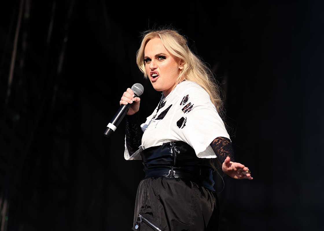 Rebel Wilson in Reading, England.