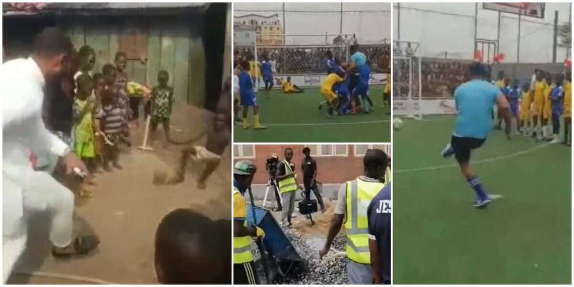 Community Kids Get Fine Soccer Pitch, Enrolled in School after Challenging a Stranger in Street Football Game Community Kids Get Fine Soccer Pitch, Enrolled in School after Challenging a Stranger in Street Football Game