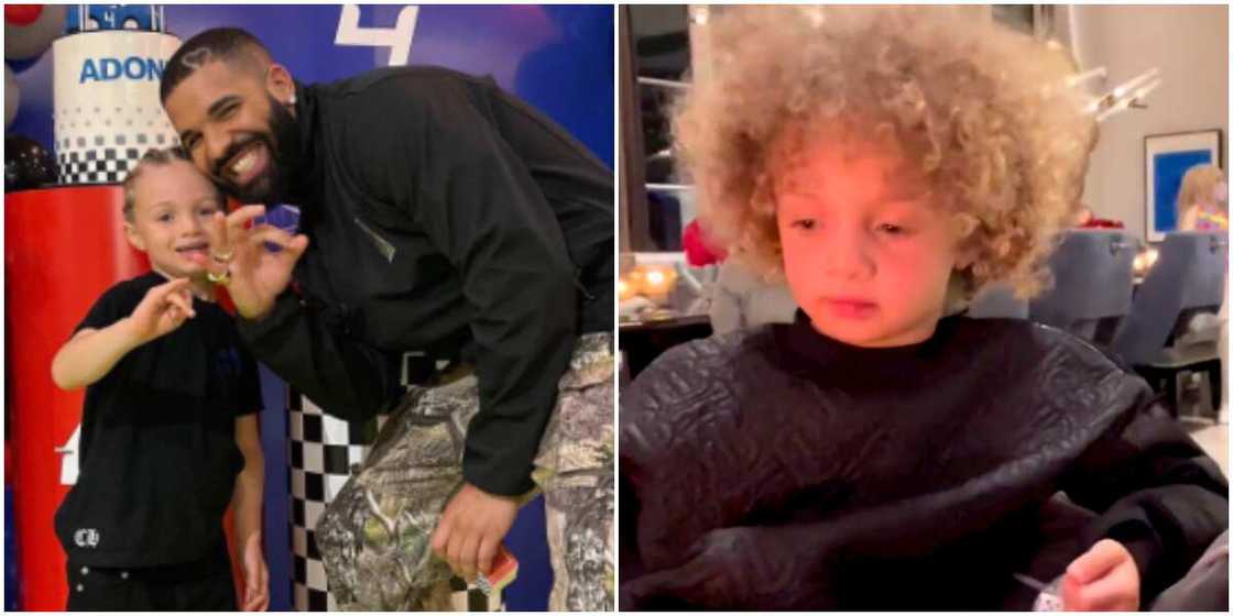 Drake's son teaches him French language Drake's son teaches him French language