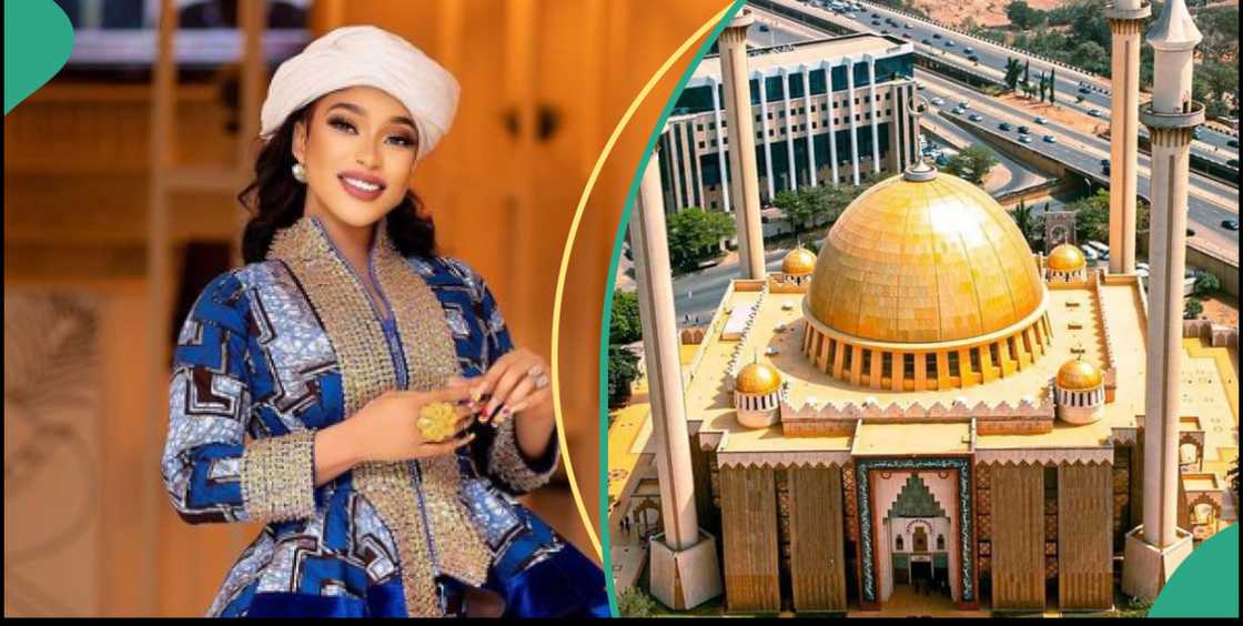 Tonto Dikeh, Abuja Central Mosque Tonto Dikeh, Abuja Central Mosque