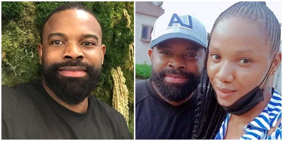 Female Fan Ecstatic as She Meets Nollywood Actor Gabriel Afolayan, Shares Cute Selfie Female Fan Ecstatic as She Meets Nollywood Actor Gabriel Afolayan, Shares Cute Selfie