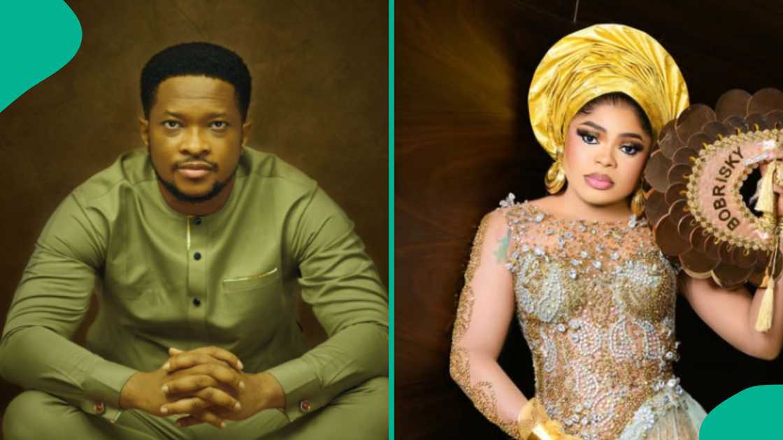 Gospel singer Lawrence Oyor reacts to video of Bobrisky singing Favour song.