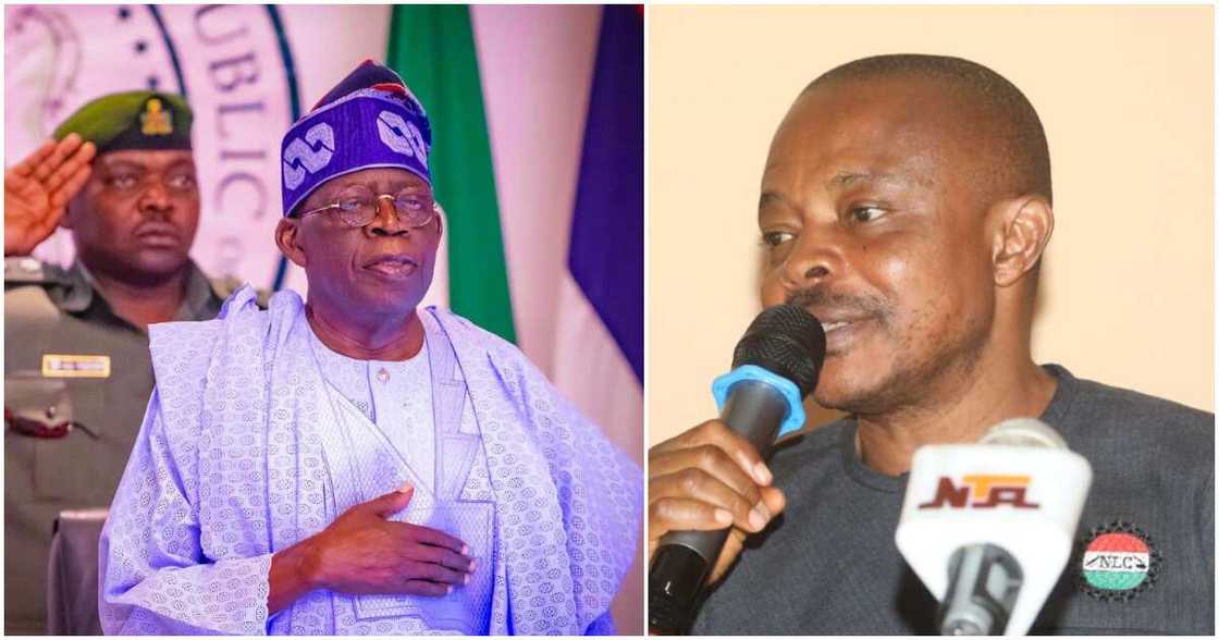 Bola Tinubu, NLC, TUC, fuel subsidy removal. Bola Tinubu, NLC, TUC, fuel subsidy removal.